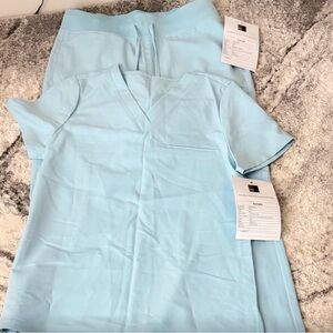 Light blue women scrub Mandala xs fits like small